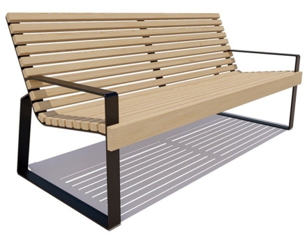 Парковая скамейка Белгород, Лиственница 1,5 м оптом, фото 2