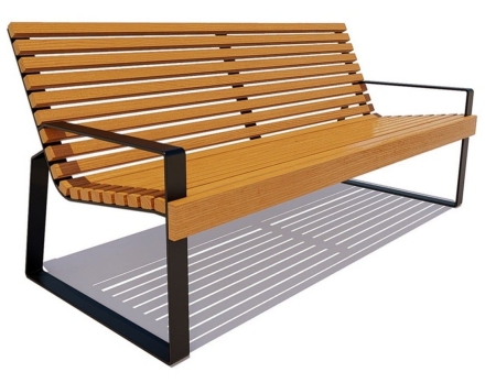 Парковая скамейка Белгород, Лиственница 1,5 м оптом, фото 3