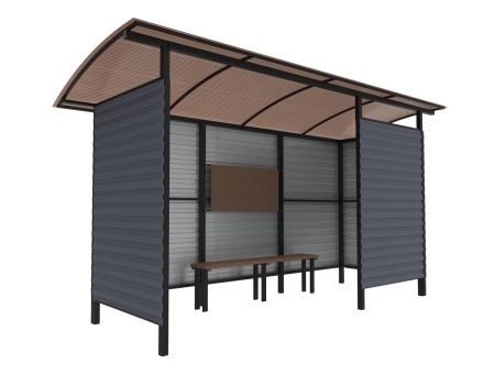 Автобусный павильон &quot;Стандарт-П4&quot; оптом, фото 3