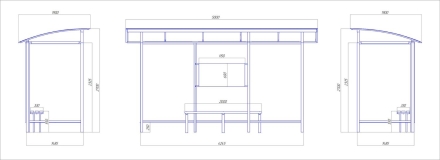 Автобусный павильон &quot;Стандарт-П4&quot; оптом, фото 4