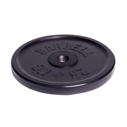 Диск олимпийский Barbell d 51 мм чёрный 25 кг оптом, фото 1