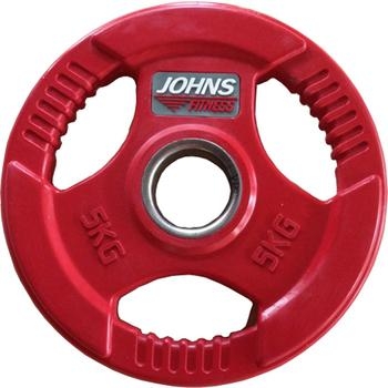 Диск JOHNS цветной 3-х хватовый обрезиненный d51мм, 5кг оптом, фото 1
