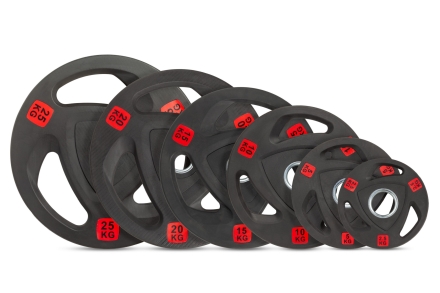 Диск 51 мм. NEO обрезиненный с 3-мя хватами  25 кг (модель: D3) оптом, фото 3