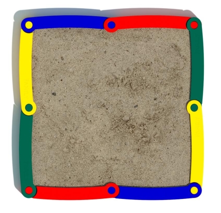 Песочница Квадро для детской площадки оптом, фото 2