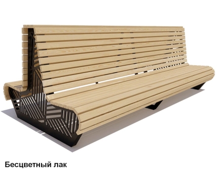 Скамейка уличная Кисловодск, Сосна 1,5 м оптом, фото 1