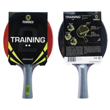 Ракетка для настольного тенниса TORRES Training 2*, для любителей, одобренная ITTF  оптом, фото 1