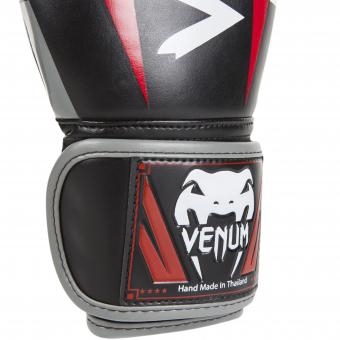 Перчатки боксерские Venum &quot;Elite&quot; Boxing Gloves - Black/Red/Grey оптом, фото 2
