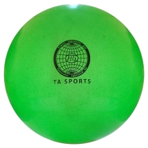 Мяч для художественной гимнастики d-20см Салатовый с блестками