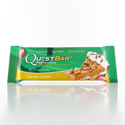 Батончик Quest Nutrition Quest Protein Bar Peanut Butter Supreme (Арахисовое паста), 12 шт оптом, фото 2