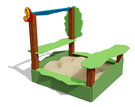 Песочница Полянка ВСТ 5657 для детской площадки оптом, фото 2