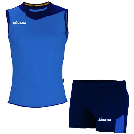 Форма волейб. жен. &quot;MIKASA&quot;, арт. MT244-0100-XL, р.XL, 100% полиэстер, темносине-синий оптом, фото 1