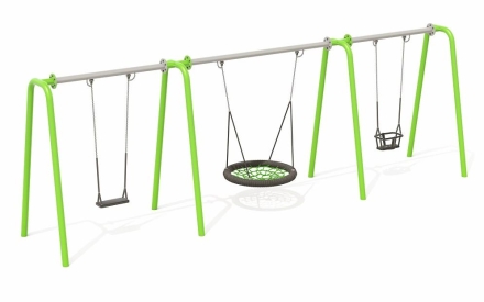Качели Н24.043009 металлические для детской площадки оптом, фото 1