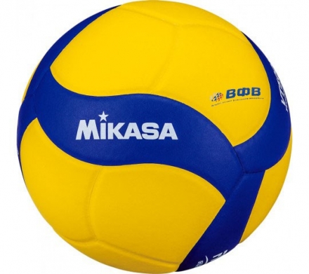 Мяч вол. утяж. &quot;MIKASA VT500W&quot;, р 5, синт.кожа, вес 500г, клееный, сине-желтый оптом, фото 1