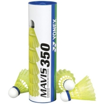 Воланы для бадминтона Yonex Mavis 350 Yellow-Middle (нейлон/пробка), уп. 6шт. желтый Воланы для бадминтона Yonex Mavis 350 Yellow-Middle (нейлон/пробка), уп. 6шт. желтый