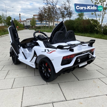 Электромобиль Lamborghini Aventador SVJ — HL328 белый оптом, фото 11
