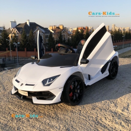 Электромобиль Lamborghini Aventador SVJ — HL328 белый оптом, фото 8