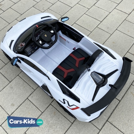 Электромобиль Lamborghini Aventador SVJ — HL328 белый оптом, фото 2