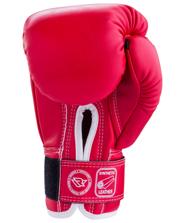 Перчатки боксерские RV-101, 6oz, к/з, красные оптом, фото 2