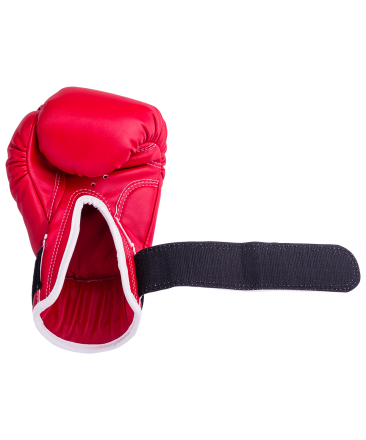 Перчатки боксерские RV-101, 6oz, к/з, красные оптом, фото 4