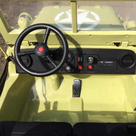 Электромобиль Jeep Willys YKE 4137 4WD хаки оптом, фото 4