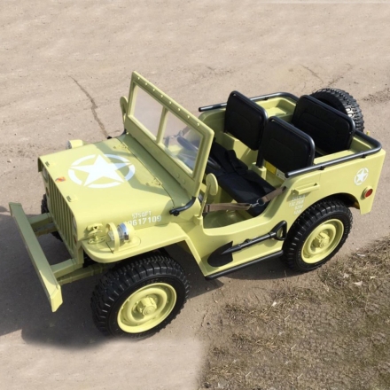 Электромобиль Jeep Willys YKE 4137 4WD хаки оптом, фото 2