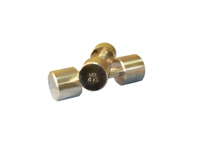 Гантель Barbell 4 кг неразборная фитнесс хром оптом, фото 1