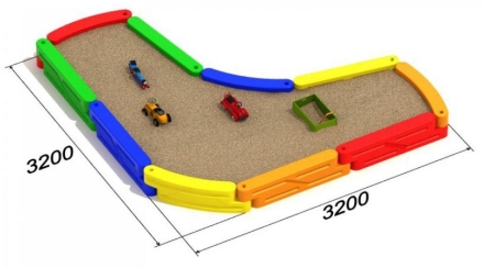 Песочница Бумеранг для детской площадки оптом, фото 2