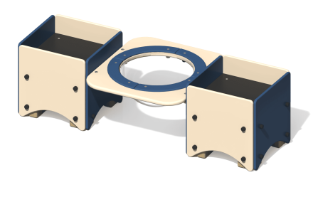 Песочница ПС-21 с ванночкой для детской площадки оптом, фото 1