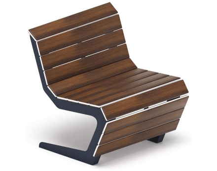 Скамья Волна спокойствия-3 (темный дуб) оптом, фото 1