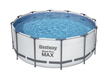 Каркасный бассейн Steel Pro Max 366х122см, 10250л, фил.-насос 2006л/ч, лестница, тент оптом, фото 1