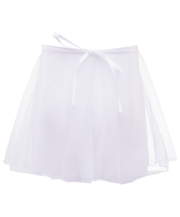Юбка на завязке 261, полиамид, сетка, белая, р. 36-38 оптом, фото 1