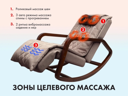 Массажное кресло качалка OTO Grand Life OT2007 Капучино оптом, фото 4