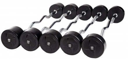 Набор изогнутых штанг PROFI-FIT, 35-55 кг, шаг 5 кг. (компл. 5шт) оптом, фото 1