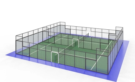 Корт для игры в падел 10х20 м  оптом, фото 1