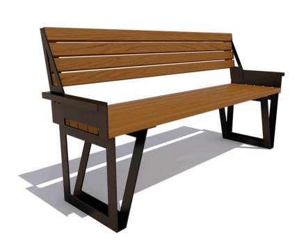 Парковая скамейка Ижевск, Лиственница 0,6 м оптом, фото 5