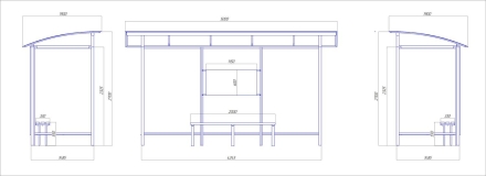 Автобусный павильон &quot;Стандарт-3&quot; оптом, фото 5