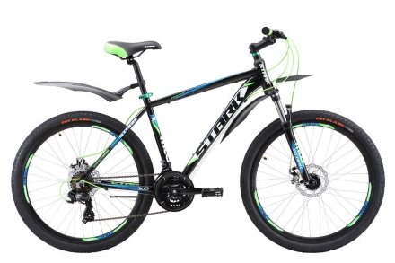 Велосипед Stark&#039;17 Hunter 26.2 D черно-зеленый 18&quot; оптом, фото 1