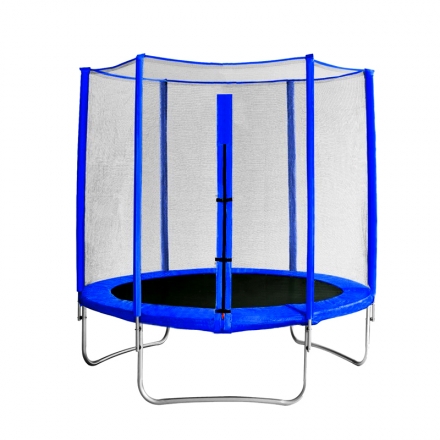 Батут с защитной сеткой &quot;Trampoline 8&quot; диаметр 2,4 м синий оптом, фото 1