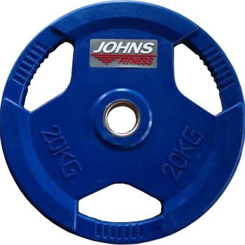 Диск JOHNS цветной 3-х хватовый обрезиненный d51мм, 20кг оптом, фото 1