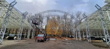 Высокий арочный навес с большим пролетом оптом, фото 6