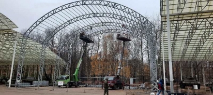 Высокий арочный навес с большим пролетом оптом, фото 7