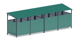 Навес контейнерной площадки для мусора (4 секции) МФ 55.02.02.4-01, фото 2 Навес контейнерной площадки для мусора (4 секции) МФ 55.02.02.4-01, фото 2