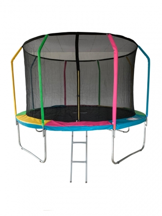 Батут 12FT 3,66м SportElite FLY фиберглас с защитной сеткой внутрь и лестницей FR-60-12FT оптом, фото 1