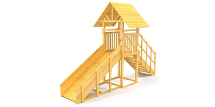 Зимняя горка Савушка Зима Wood 5 (скат 3м) оптом, фото 1