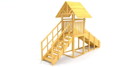 Зимняя горка Савушка Зима Wood 5 (скат 3м) оптом, фото 3