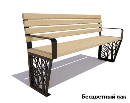 Парковая скамейка Роща, Лиственница 2,5 м оптом, фото 1