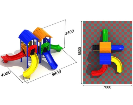 Детская площадка Незабудка 2.1 оптом, фото 2