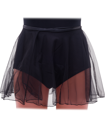 Юбка на завязке 261, полиамид, сетка, черная, р. 36-38 оптом, фото 1