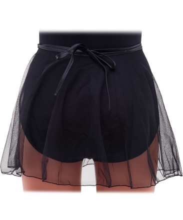 Юбка на завязке 261, полиамид, сетка, черная, р. 36-38 оптом, фото 2