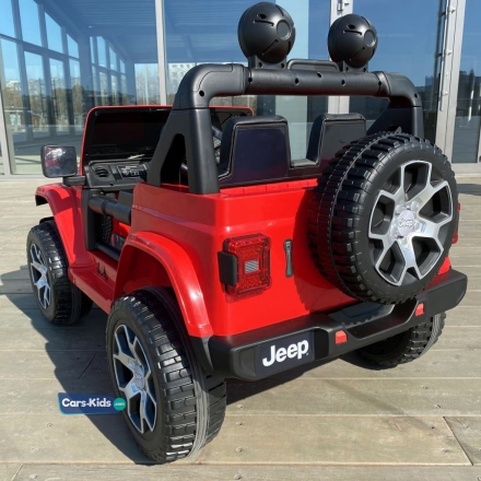 Электромобиль Jeep Rubicon 4WD красный оптом, фото 3